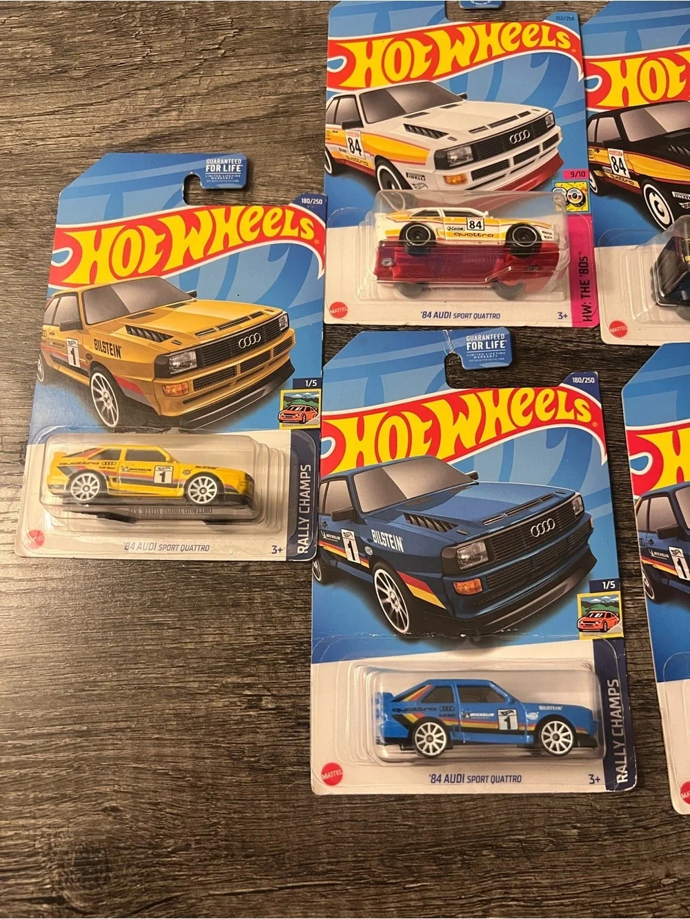Hot Wheels Audi Sport Quattro Bundle – 5 Car Lot – New on Card
